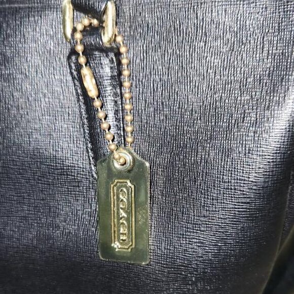 Coach Black Leather City Tote - Picture 3 of 10